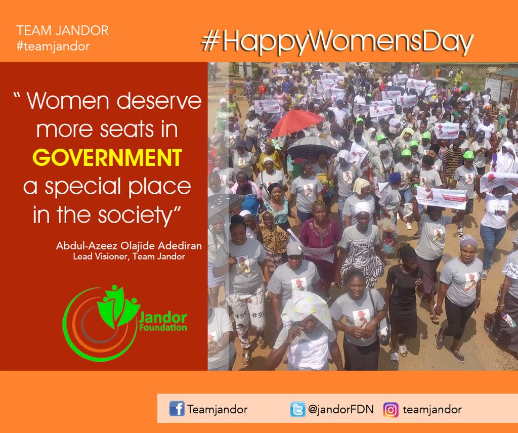 International Women's Day: Team Jandor Assures On Gender Equality