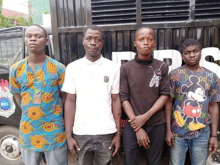 RRS Arrest Four Notorious Traffic Robbers Operating Around Abiola Garden, Ojota