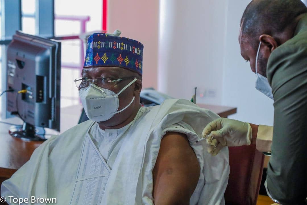 #COVID-19 Vaccination: Senate President Receives First Jab Of AstraZeneca Vaccine,  Urges More Sensitisation, Advocacy 