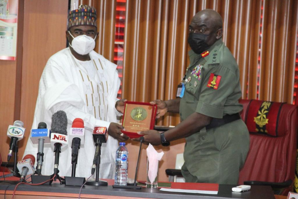 Images As NDLEA Chairman, Muhammad Buba Marwa Visits Chief of Army Staff