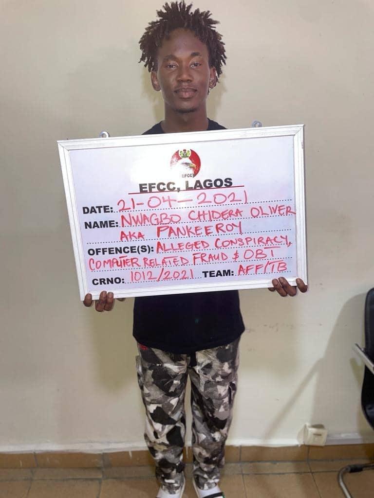 EFCC Arrests Instagram Comedian, 34 Others For 'Yahoo' In Lagos