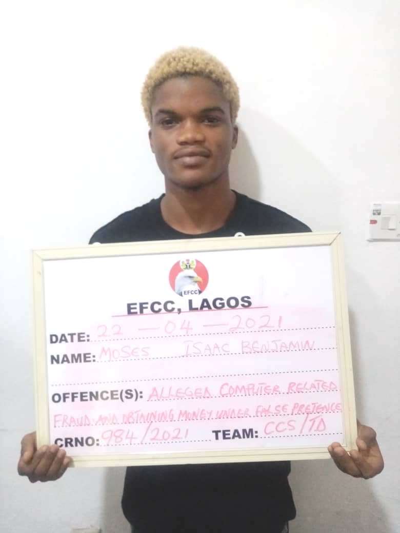 EFCC Arrests 18 'Yahoo' Boys In Lagos
