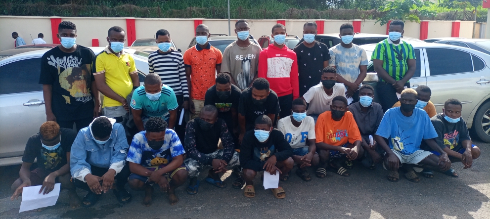 EFCC Arrests 34 'Yahoo' Boys In Owo, Ondo State