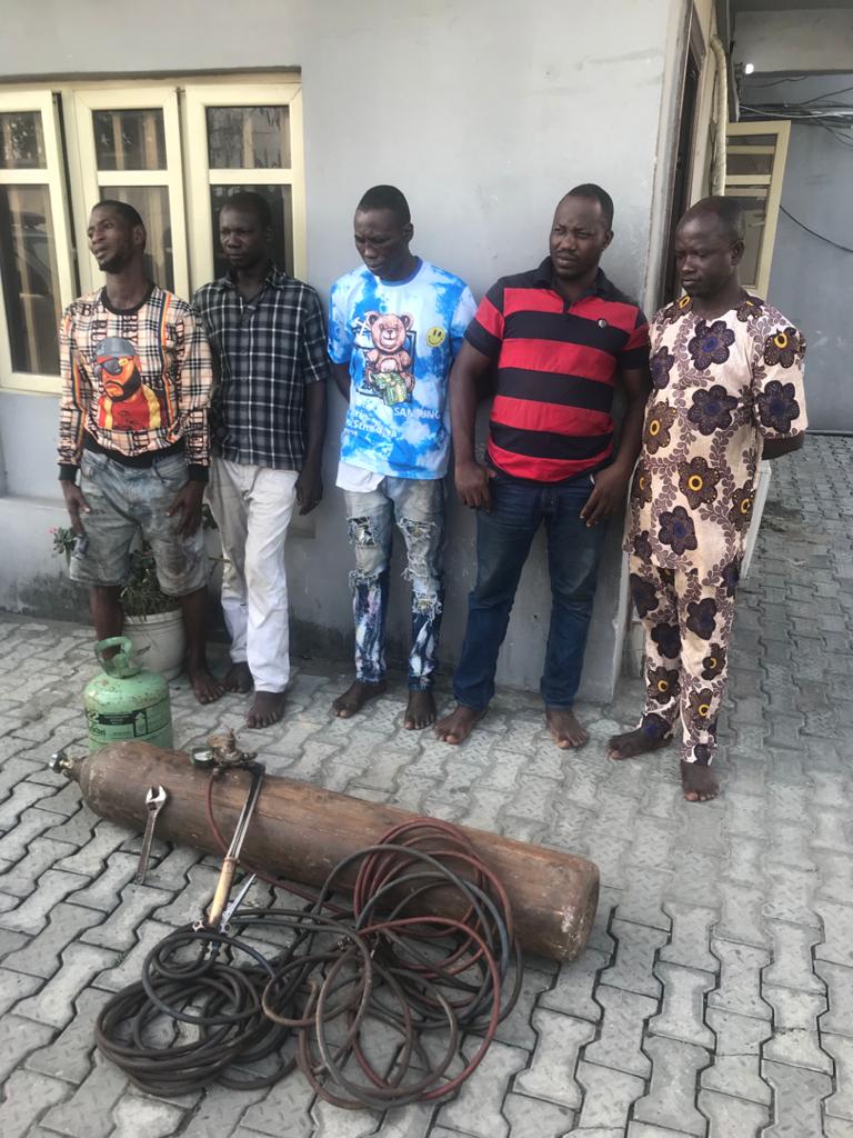Lagos Police Reject N.5m Bribe, Arrest Suspects With Stolen Construction Materials;  Nab 2 Suspected Armed Robbers With Dummy Gun