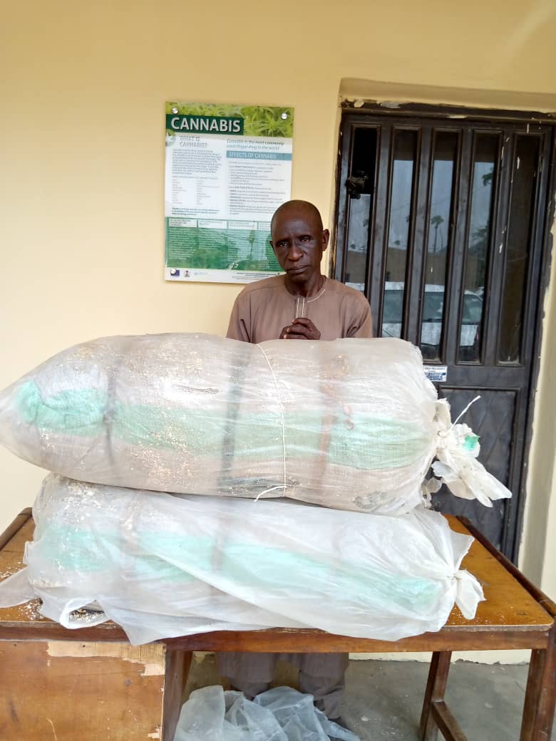 Wanted Abia Major Drug Supplier Arrested With Over 100kg Cocaine, Cannabis; Trafficker, 61, Nabbed In Taraba With 58.50kg Skunk 