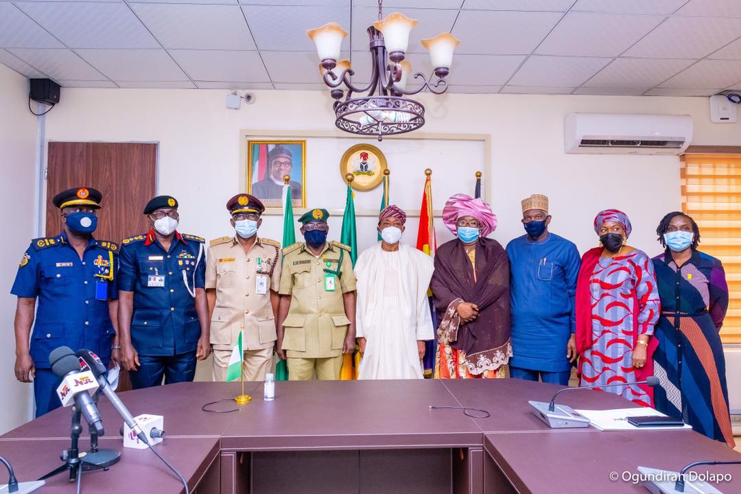 In Pictures, Aregbesola Decorates New Controller-General Of NCoS, Haliru Nababa