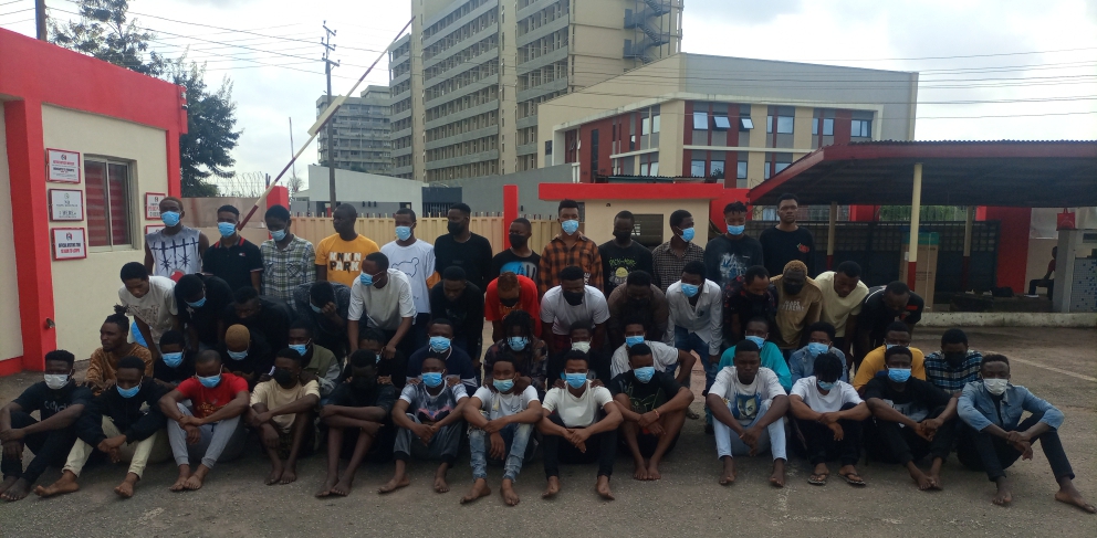 EFCC Arrests 52 'Yahoo' Boys In Benin City