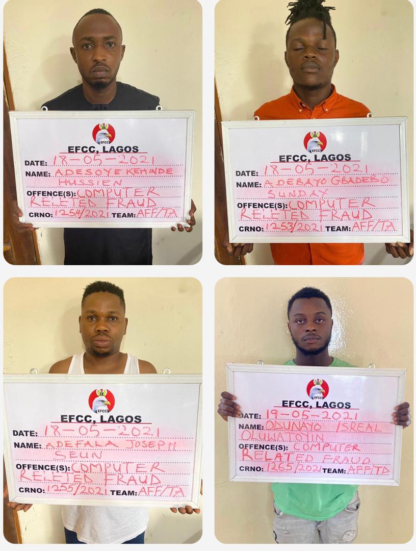 EFCC Arrests Club Owner, 14 Others For 'Yahoo' Offence In Lagos