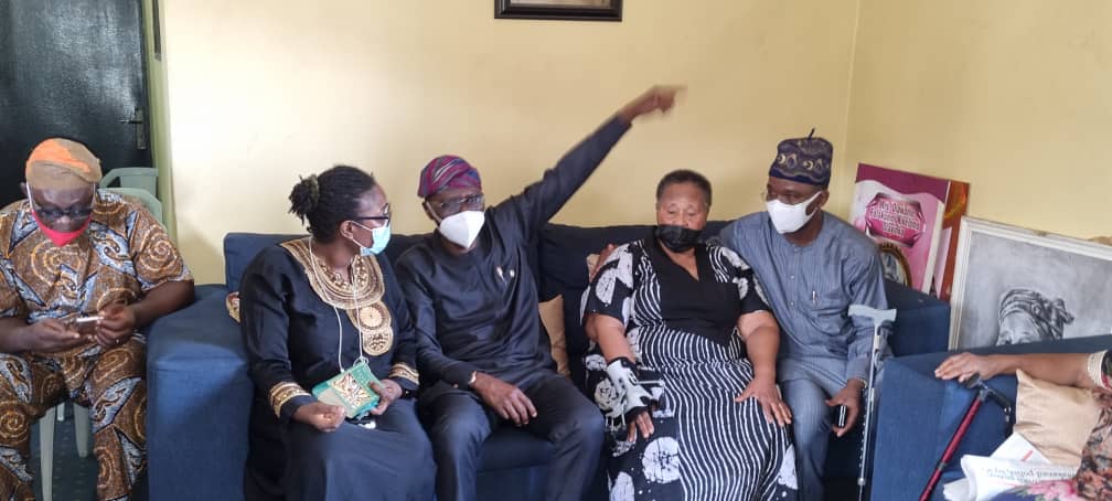 Sanwo-Olu, Abiru Pay Condolence Visit To Family Of Late Brigadier- General Olatunji Olayinka