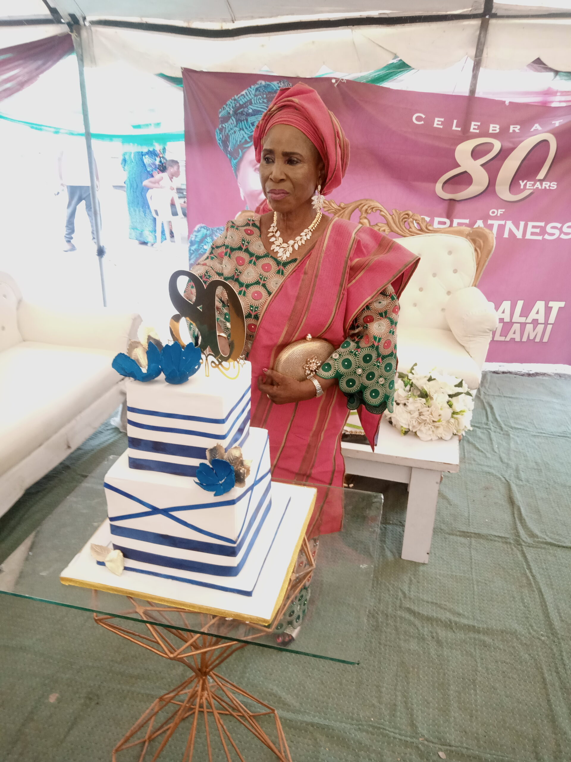 In Pictures, Video, Alhaja Amudalat Ejide Salami's Classy 80th Birthday In Lagos