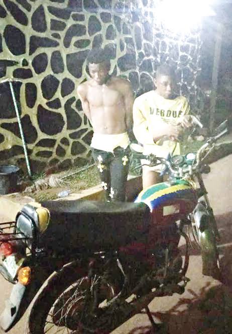 Two Arrested For Snatching Motorcycle At Gunpoint