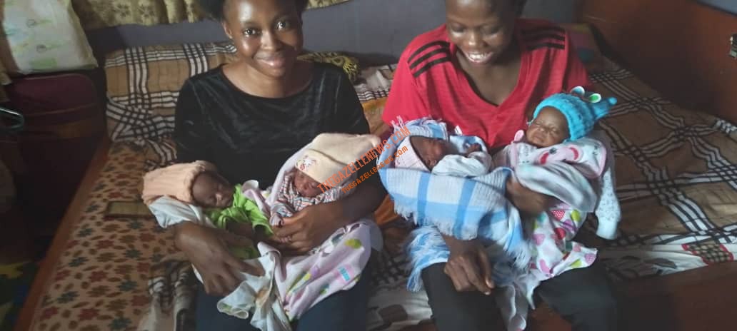 Exclusive: I Breastfeed Them 'Two By Two', Mother Of Quadrupulets Narrates How She Feeds Four Babies Simultaneously; Speaks On Her Delivery Experience