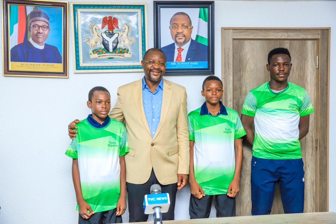 Minister Adopts Young Table Tennis  Prodigies Okanlawon, Mustapha  Brothers