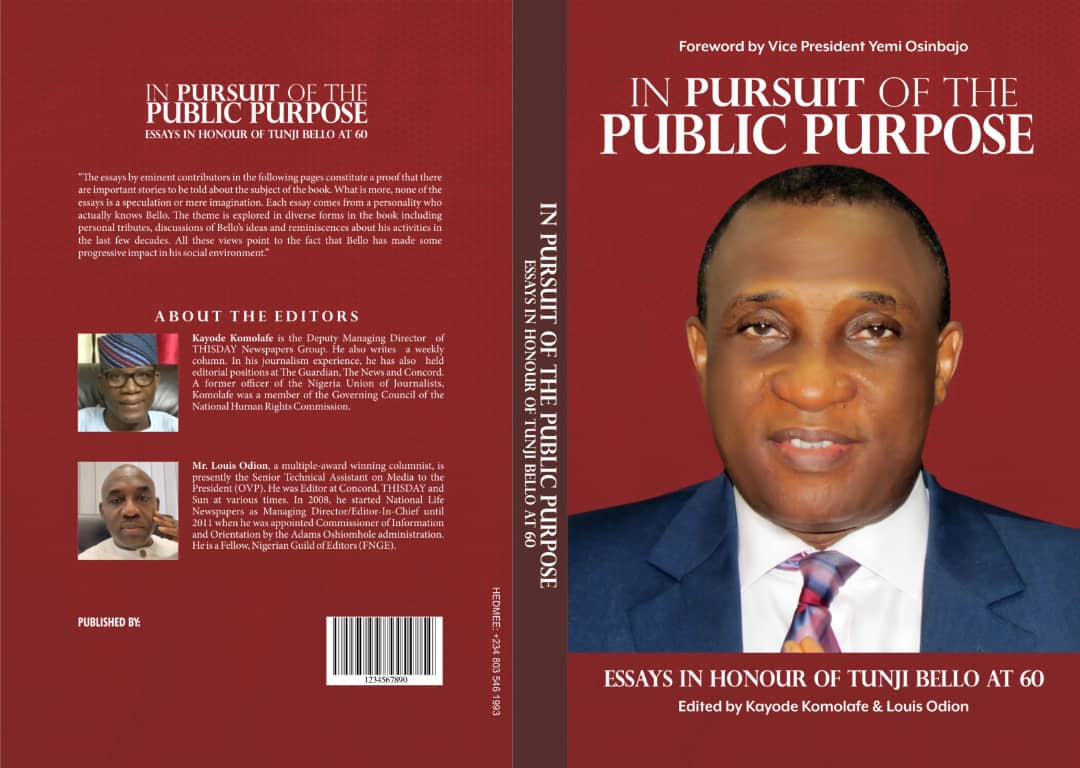 Osinbajo, Tinubu, Fashola, Top Editors, Others Extol Tunji Bello in New Book