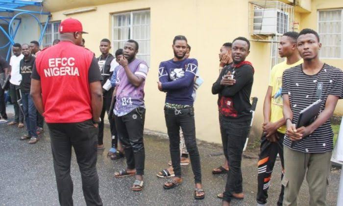 EFCC Arrests 53 'Yahoo' Boys In Lagos