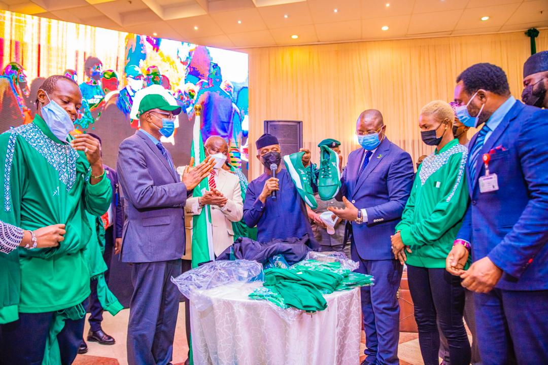 In Pictures, Sports Minister Unveils Team Nigeria's Colourful Olympics Wears