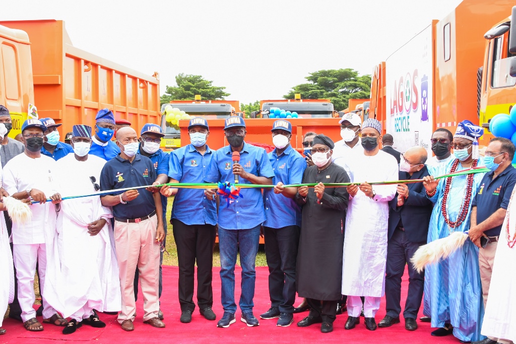 Sanwo-Olu Launches 102 Locally-assembled Compactor Trucks, 100 Dino Bins To Boost Waste Collection