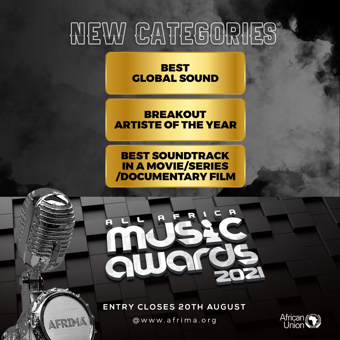 AFRIMA Announces 3 New Award Categories For 2021 Edition; Entries Submission Closes On August 20, 2021