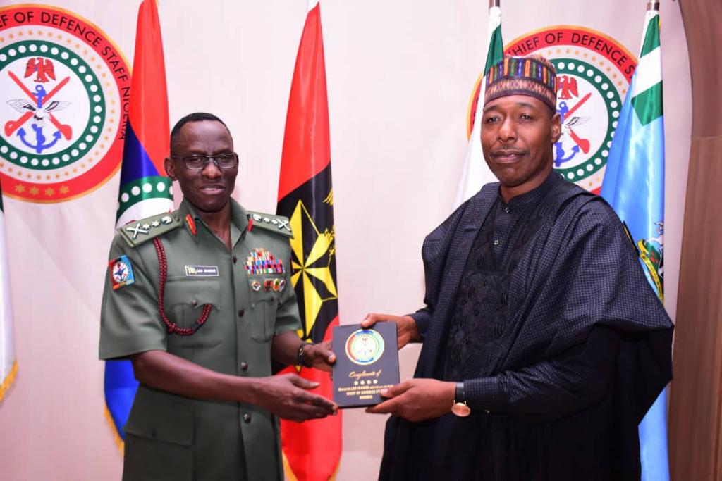 Zulum Visits CDS On How To Handle Repentant Boko Haram
