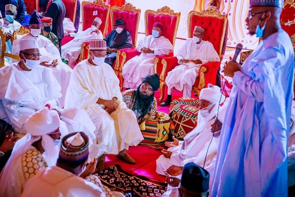 Images As Jonathan, Atiku Abubakar, Others Attend Buhari’s Son’s Wedding