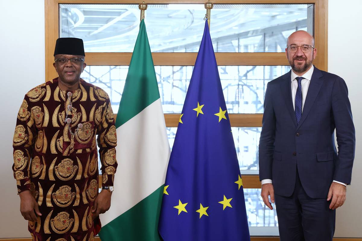 Amb. Onowu Presents Letters Of Credence To President Of European Council