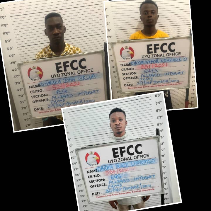 Court Convicts Three Internet Fraudsters In Calabar