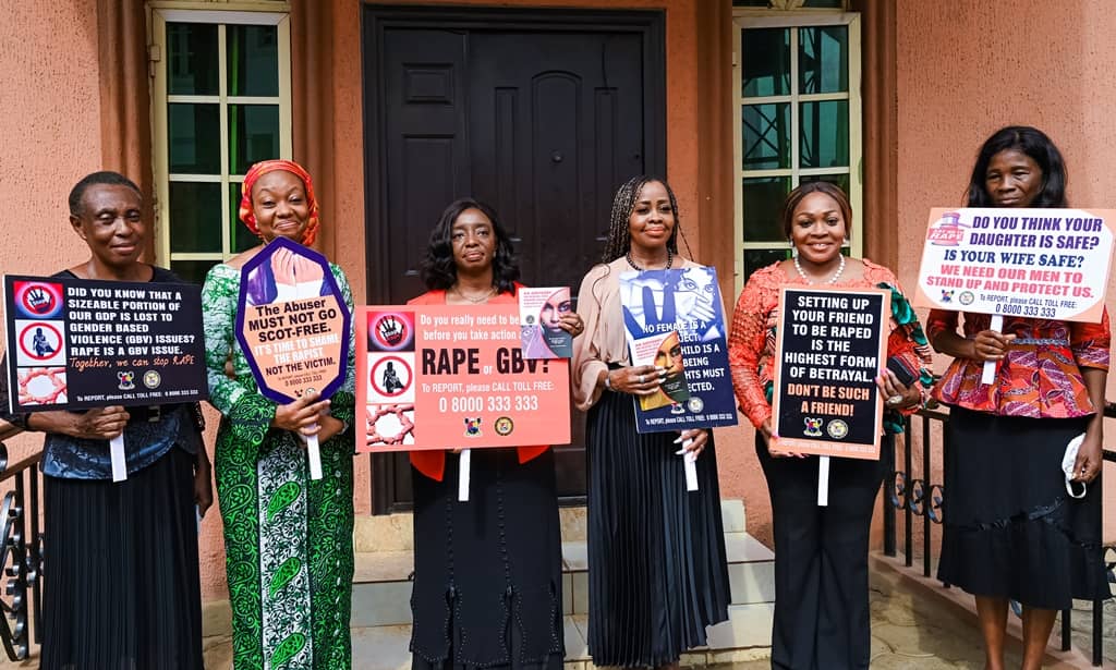 Rape: Sanwo-olu’s Wife Vows To Speak For The Voiceless; Takes SGBV Advocacy To Judiciary, Police, NGOs