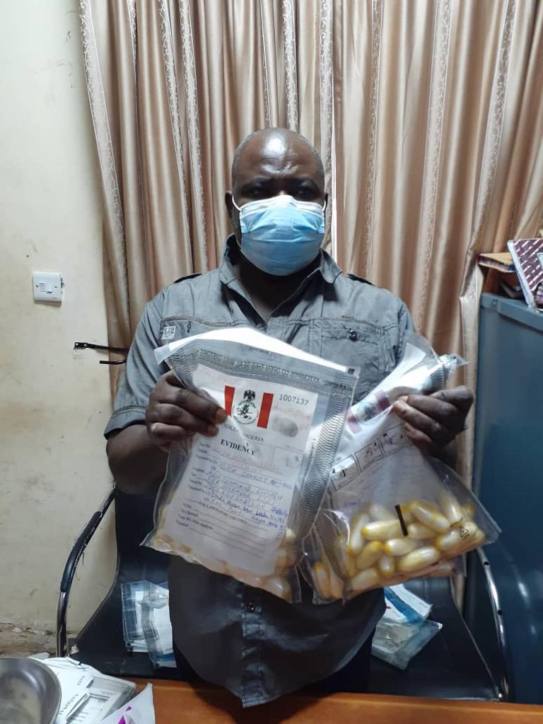 Watch Videos As NDLEA Arrests Ghanaian, 2 Nigerians At Enugu, Abuja Airports With 9.9kg Cocaine, Meth + Photos 