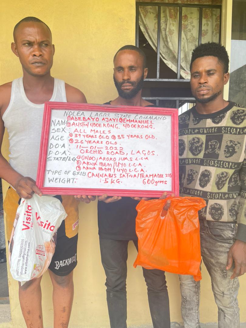 NDLEA Parades Popular Skit Maker D-General, 3 Others For Drug Possession; Skit Maker Admits Ownership Of Drugs Found In His Home