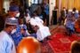 Buhari Visits Shonekan's Family In Lagos; Sanwo-Olu, Abiodun, Buni Join President In Condolence Visit