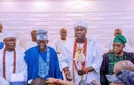 2023: Tinubu Visits Ooni, Aromolaran, Others; Thanks Osun Residents For Supporting Oyetola; Gets Monarchs' Support
