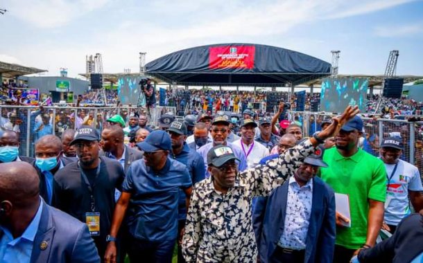 Massive Turnout As Southwest Youths Rally In Lagos To Endorse Tinubu 