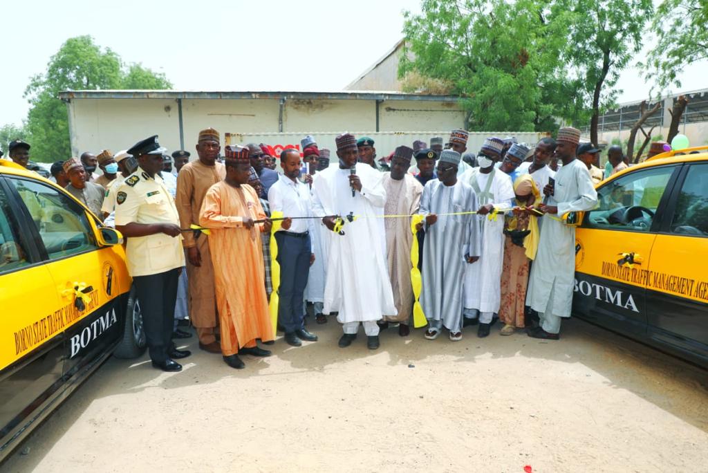 Borno: Zulum Inaugurates 300 Traffic Marshals, Upgrades Office 
