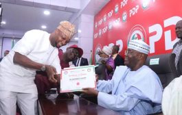 In Pictures, Jandor Receives Certificate Of Return As Lagos PDP Governorship Candidate