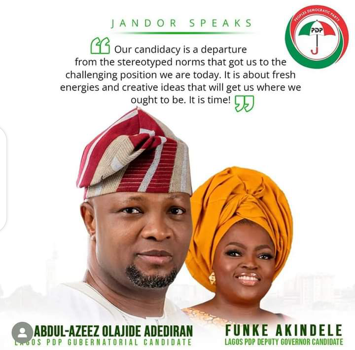 Reasons Funke Akindele Emerged As Lagos PDP's Deputy Governorship Candidate