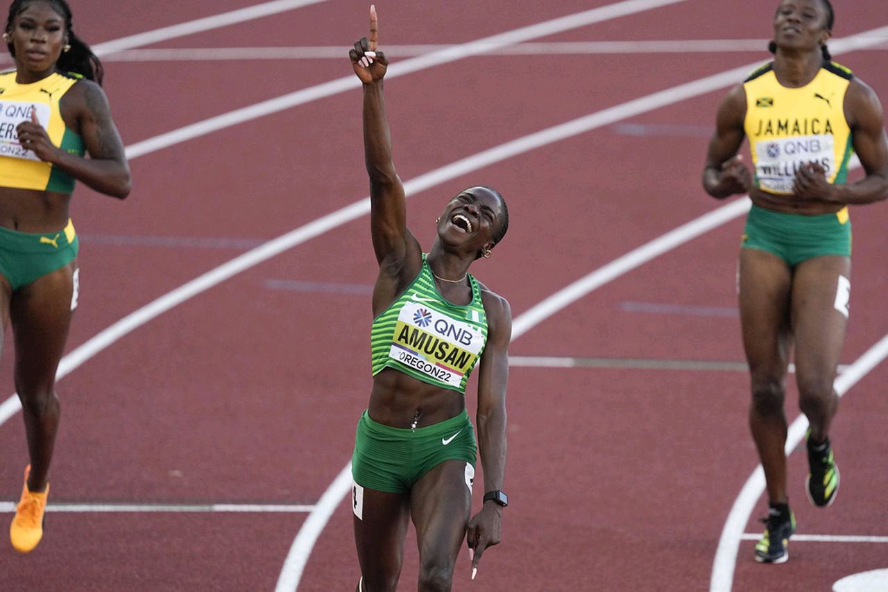 Nigeria’s Tobi Amusan Sets World Record, Wins Women’s 100 Hurdles Gold At World Athletics Championships