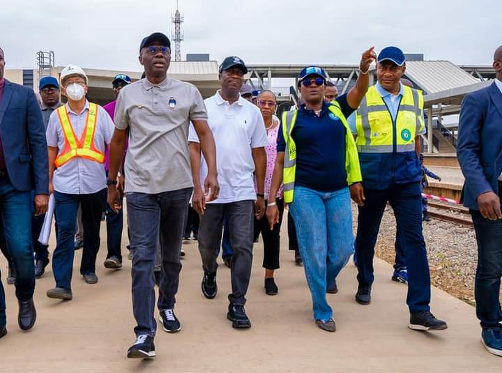 Lagos Red Rail Line Now At Completion Stage - Sanwo-Olu;  Gov Inspects State-owned Metro Project