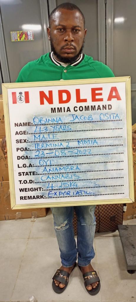 NDLEA Arrests Lagos Airport Cleaner Who Leads Drug Syndicate