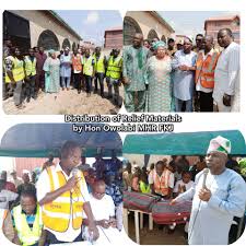 Ifako Ijaiye Residents Jubilate As Rep Member Owolabi Inspires Relief Materials For Over 300 Flood Victims