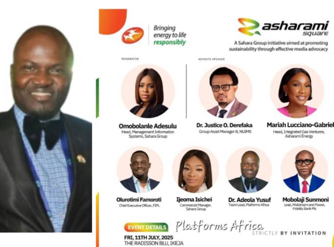 Sahara Group Enlists Team Lead Platforms Africa Dr. Adeola Yusuf For Dialogue on Gas