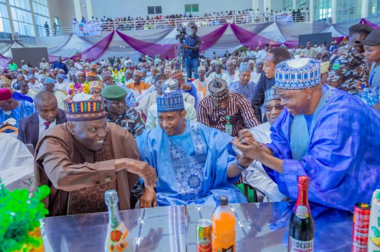 Governor Yahaya Hosts Civic Reception in Honour of Retired NPA Director, Babayo Adamu