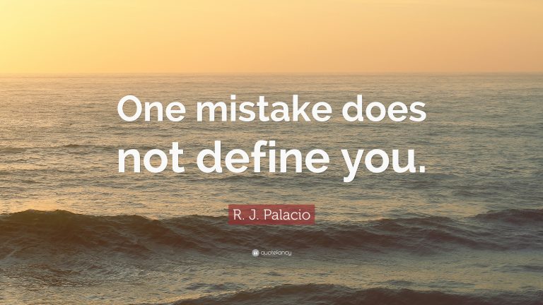 One Mistake Should Not Define You