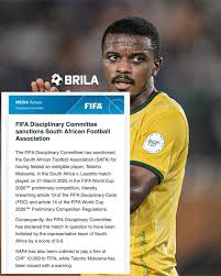 Breaking: FIFA Deducts 3 Points From S’Africa For Fielding Ineligible Player In World Cup Qualifier