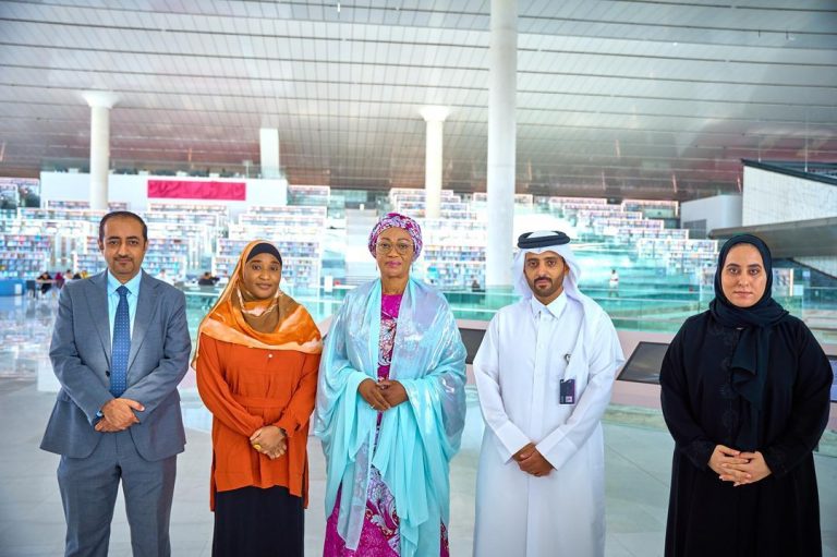 Nigeria’s Version Will Be Nation’s Pride, Says First Lady; Takes Facility Tour of Qatari National Library