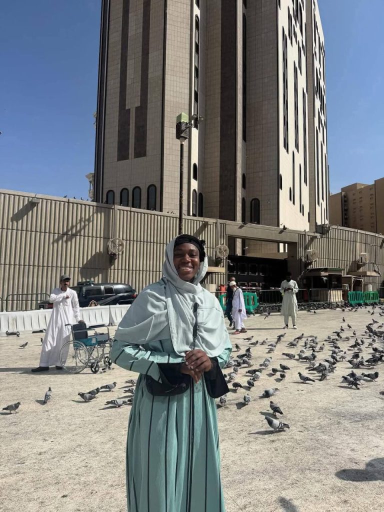 Images As ‘Agba Baller’ Asisat Oshoala Performs Ummrah