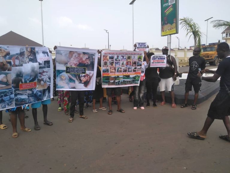 Anambra Community Storms Soludo’s Office Over Massacre of Priest’s Wife, Children, Others