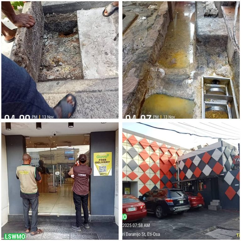 Lagos Shuts Popular VI Amala Joint Over Illegal Wastewater Discharge