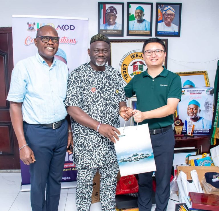 Dangote Sinotruk Executives Pay Courtesy Visit To Ikeja LG Chairman