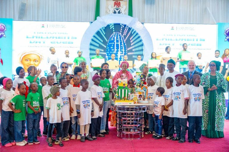 Children’s Day: First Lady Presents Cash, Laptops; Advises Children to Aim Higher
