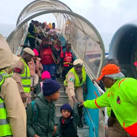 271 Nigerians Evacuated from South Africa Arrive Lagos